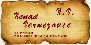 Nenad Vermezović vizit kartica
